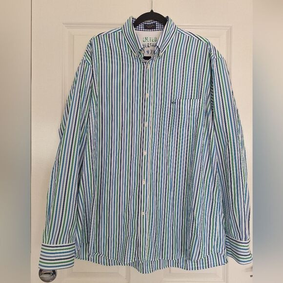 Paul & Shark Multicolor Long Sleeve Dress Shirt Size 44 - Picture 1 of 6